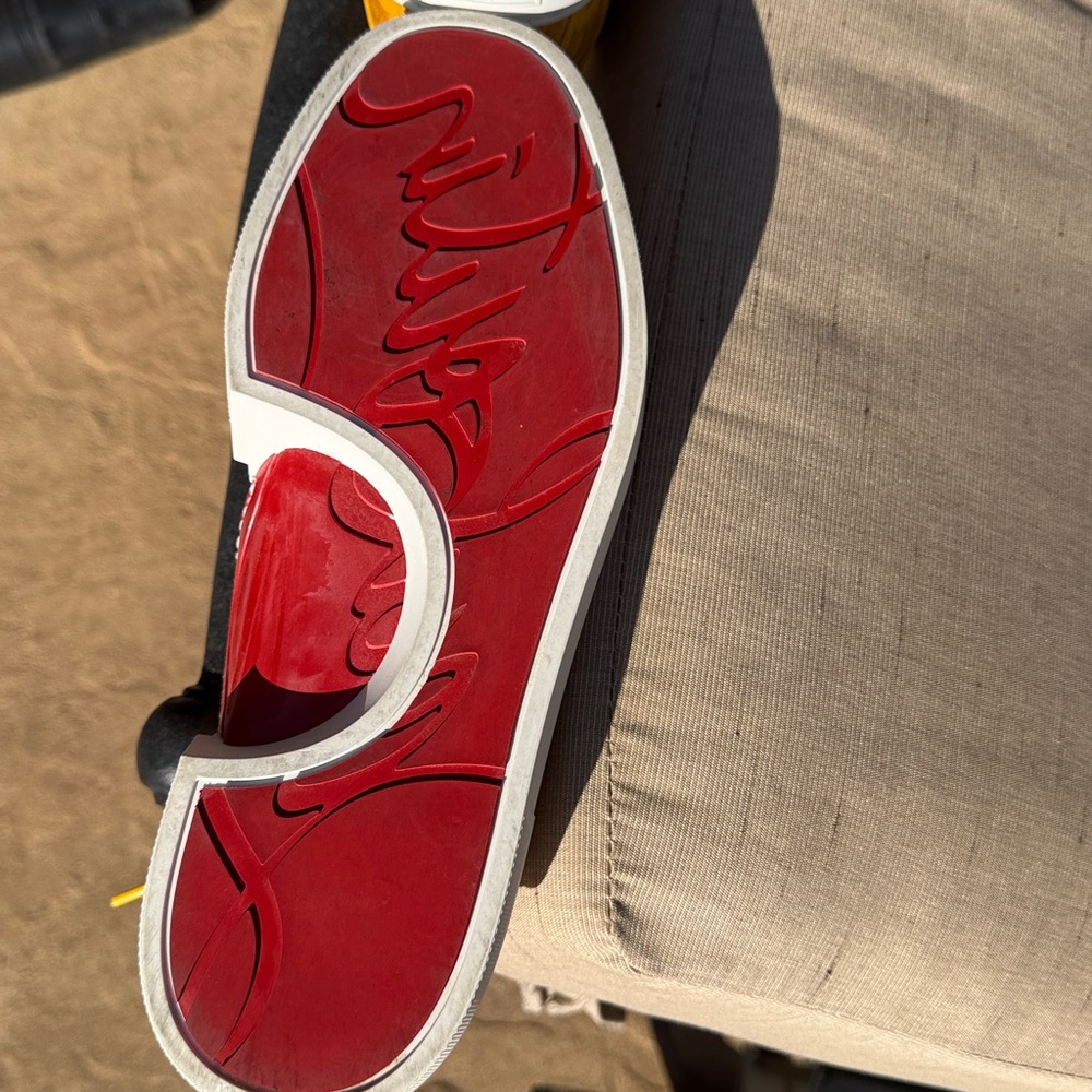 Christian Louboutin Vibrant Yellow Sneakers - Picture 8 of 9